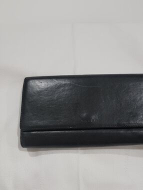 Coach Black Leather Continental Wallet